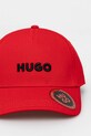 Бавовняна бейсболка HUGO 50533410 червоний SS25