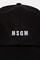 MSGM czapka z daszkiem 3840ML04.257126 czarny SS25