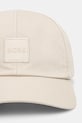 BOSS Orange czapka z daszkiem bawełniana 50535555 beżowy SS25