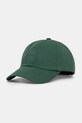 BOSS Orange czapka z daszkiem bawełniana Derrel-PL aplikacja zielony 50535555