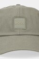 BOSS Orange berretto da baseball in cotone 50535555 verde SS25