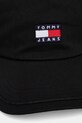Tommy Jeans czapka z daszkiem AM0AM13287 czarny SS25