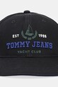 Памучна шапка с козирка Tommy Jeans AM0AM13290 черен SS25