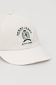 Tommy Jeans șapcă de baseball din bumbac AM0AM13286 alb SS25