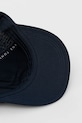 Bombažna bejzbolska kapa Tommy Jeans mornarsko modra AM0AM13286