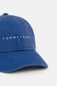 Αξεσουάρ Βαμβακερό καπέλο του μπέιζμπολ Tommy Jeans AM0AM13355 μωβ