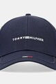 Tommy Hilfiger czapka z daszkiem bawełniana AM0AM13001 granatowy SS25