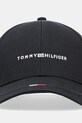 Хлопковая кепка Tommy Hilfiger AM0AM13001 чёрный SS25