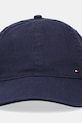 Tommy Hilfiger czapka z daszkiem bawełniana AM0AM13006 granatowy SS25