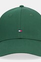 Хлопковая кепка Tommy Hilfiger AM0AM13008 зелёный SS26