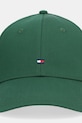 Хлопковая кепка Tommy Hilfiger AM0AM13008 зелёный SS26