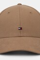 Tommy Hilfiger șapcă de baseball din bumbac AM0AM13008 bej SS25