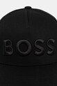 Хлопковая кепка BOSS 50536482 чёрный AW25
