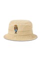 Polo Ralph Lauren kapelusz bawełniany aplikacja beżowy 710957163