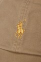 Αξεσουάρ Βαμβακερό καπέλο του μπέιζμπολ Polo Ralph Lauren 710961266 μπεζ
