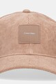 Calvin Klein șapcă de baseball din catifea K50K512612 maro SS25