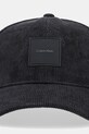 Calvin Klein șapcă de baseball din catifea K50K512612 negru SS25