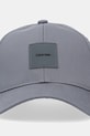 Bavlněná baseballová čepice Calvin Klein K50K512616 šedá SS25