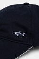 Bavlnená šiltovka Paul&Shark 25417115 tmavomodrá SS25