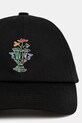 Bombažna bejzbolska kapa Drôle de Monsieur La Casquette Vase F.CP165.CO138.BL črna SS25
