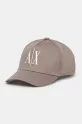 Armani Exchange șapcă de baseball din bumbac bumbac bej XM000811.AF13343