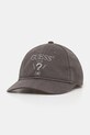 Бавовняна бейсболка Guess EMBROIDERED аплікація сірий M5RZ11.WO07T