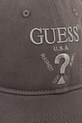 Bavlněná baseballová čepice Guess EMBROIDERED M5RZ11.WO07T šedá SS25