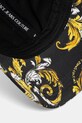 Bombažna bejzbolska kapa Versace Jeans Couture črna 78GAZK10.ZG364