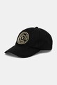 Versace Jeans Couture czapka z daszkiem bawełniana aplikacja czarny 78GAZK26.ZG366