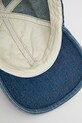 Diesel șapcă de baseball din bumbac C-LIB-2 HAT albastru A09041.0QWTU