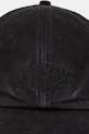 Akcesoria MM6 Maison Margiela czapka z daszkiem bawełniana SH0TC0005.M35346 czarny