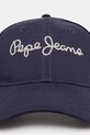 Pepe Jeans șapcă de baseball din bumbac MALLON CAP PM040567 bleumarin SS25