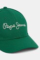 Βαμβακερό καπέλο του μπέιζμπολ Pepe Jeans MALLON CAP PM040567 πράσινο SS25