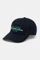 Pepe Jeans czapka z daszkiem bawełniana TALBOT CAP wzorzyste granatowy PM040570