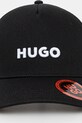 HUGO czapka z daszkiem 50535942 czarny NC25