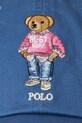 Doplňky Bavlněná baseballová čepice Polo Ralph Lauren 710963777 námořnická modř