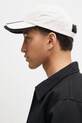 Y-3 czapka z daszkiem bawełniana Stripes Double Brim Cap JM9041 beżowy SS25