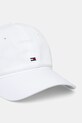 Tommy Hilfiger șapcă de baseball din bumbac AM0AM13159 alb SS25