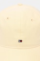 Tommy Hilfiger șapcă de baseball din bumbac AM0AM13160 galben SS25