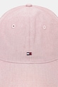 Tommy Hilfiger șapcă de baseball din bumbac AM0AM13160 roz SS25