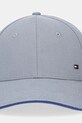 Tommy Hilfiger czapka z daszkiem bawełniana AM0AM13164 szary SS25