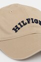 Bavlnená šiltovka Tommy Hilfiger AM0AM13165 béžová SS25