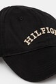 Bavlnená šiltovka Tommy Hilfiger AM0AM13165 čierna SS25