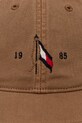 Tommy Hilfiger czapka z daszkiem brązowy AM0AM13348