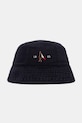 Bombažni klobuk Tommy Hilfiger Bombaž mornarsko modra AM0AM13384