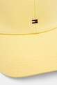Tommy Hilfiger czapka z daszkiem bawełniana AM0AM13531 żółty SS25