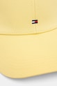 Tommy Hilfiger czapka z daszkiem bawełniana AM0AM13531 żółty SS25