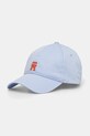 Tommy Hilfiger șapcă de baseball din bumbac bumbac albastru AM0AM13542