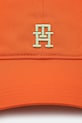 Tommy Hilfiger berretto da baseball in cotone AM0AM13542 arancione SS25