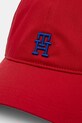 Tommy Hilfiger șapcă de baseball din bumbac AM0AM13542 rosu SS25